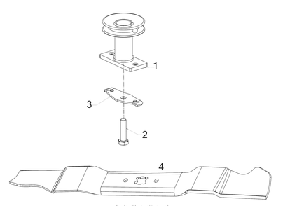 Blade Diagram and Parts List for SC300 (12AVA2M5710)(2019) Cub Cadet Lawn Mower